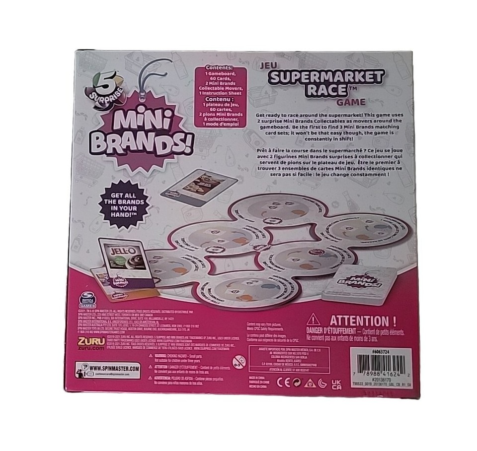 5 Surprise Mini Brands Supermarket Race Board Game 5pc Set w/ 2 Collectible eBay
