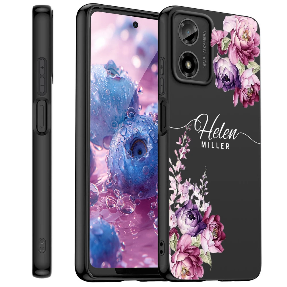 Motorola Moto G Play G Power 2024 2025 Custom Floral Phone Case