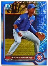 Christian Hernandez 2022 Bowman Chrome #BCP-66 Blue Mojo Refractor  SP# 18/150
