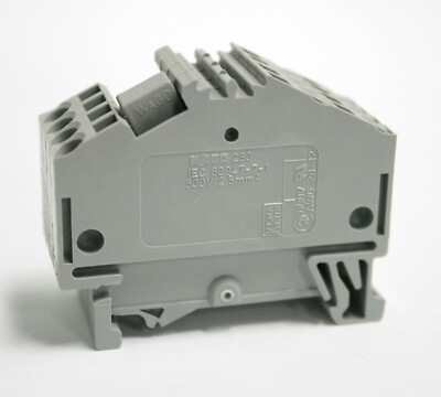 Wago 280 Terminal Contact Block IEC 60947-7-1 600V AWG 28-12 lot 35 DIN Rail Mou