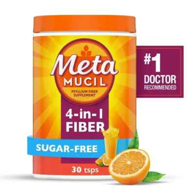 Metamucil MultiHealth Fiber Orange Smooth Powder - 30 Dose