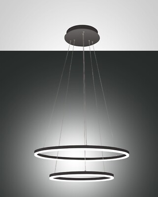 FABAS LUCE LED Pendel Leuchte Hänge Lampe Giotto 3508-45-101 schwarz dimmbar NA