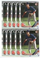 x50 MATTHEW LUGO 2019 (1st) Bowman Draft #139 Rookie Card lot Los Angeles Angels