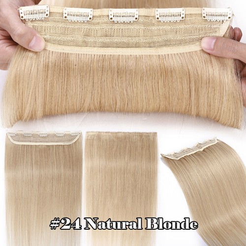 Extension Capelli Umani One Piece Clip In Remy 100% Mezza Testa Piena Balayage 100gr - Foto 36 di 43