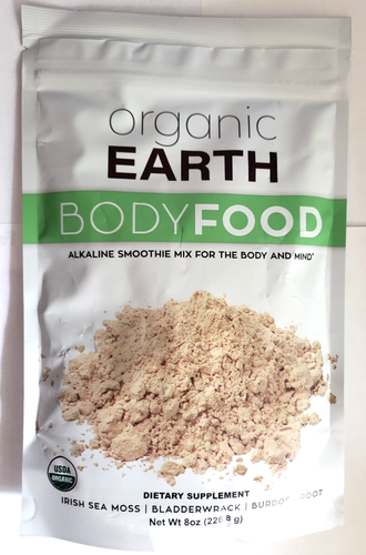 ORGANIC EARTH - Body Food Alkaline smoothie Mix - 8 oz - 70 Servs - BEST 5/2027