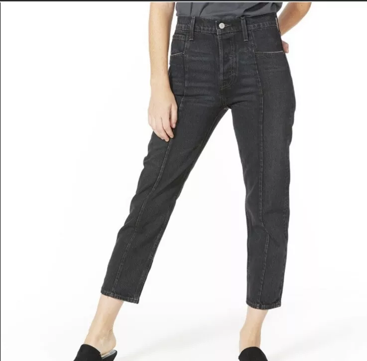 Levi's altered top straight jeans
