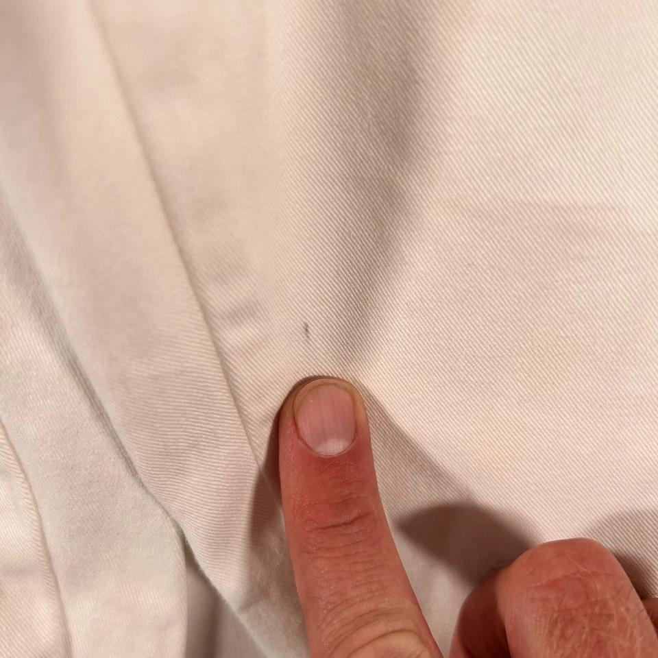 Caribbean Joe Carpenter Pants Women's 16 White Pockets Button Zip Casual Cotton - Image 4 of 4