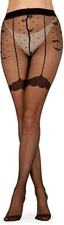 Pretty Polly Backseam Tights with Patterned Body - PNAXB9