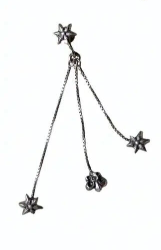 Chrome Hearts Jojo Earring One Ear Dangling Star With 3 Charms *NEW* From  Japan