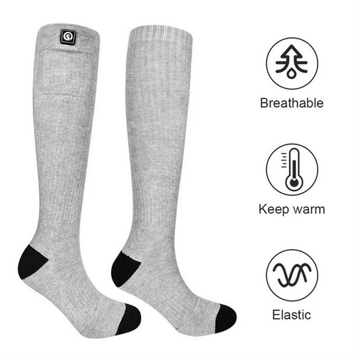 Snow Deer 2024 verbesserte wiederaufladbare elektrisch beheizte Socken Gr. XL neu mit Etikett