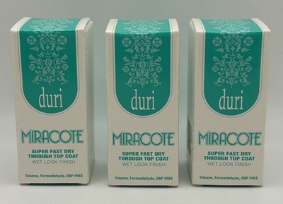 DURI Miracote Super Fast Dry Through Top Coat Wet Look Finish  .61 oz
