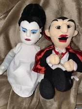Universal Studios Monsters Dracula & Bride Of Frankenstein Plush Lot Stuffins