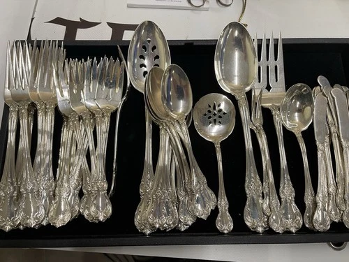 60 Pc Towle Sterling Old Master Pattern 2,248 Grams Detail In Description