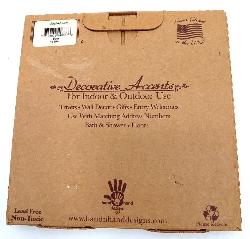 Vintage Ceramic Sun Tile Trivet Clay Southwest by Earthtones 6" by 6" - Image 3 of 4