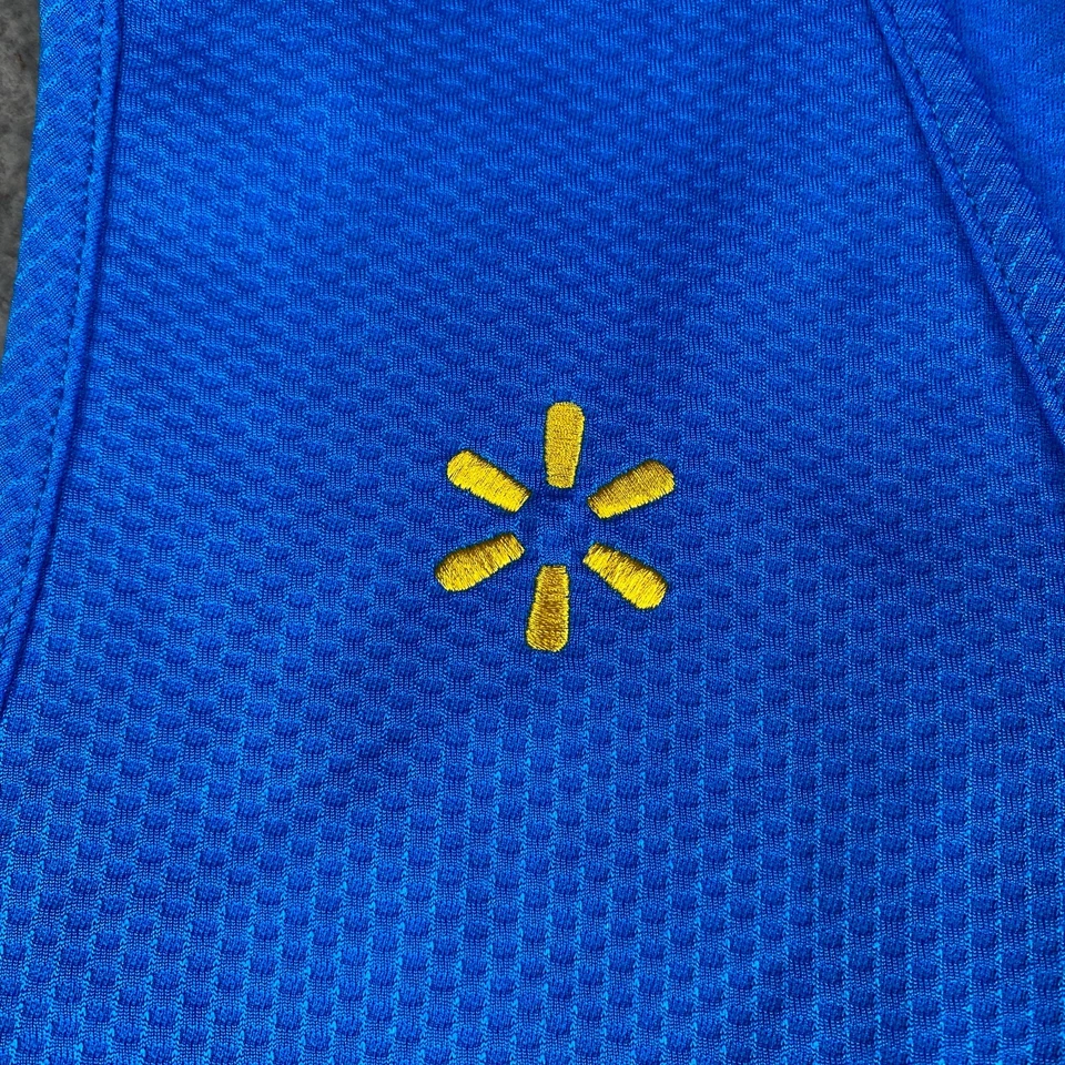 Walmart Employee Vest Mens 2XL Blue Full Zip Sleeveless Associate Uniform - Image 3 of 4