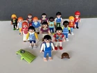 Vintage PLAYMOBIL Geobra Lot of 14 2" Figures Boy Girls Most are 1995