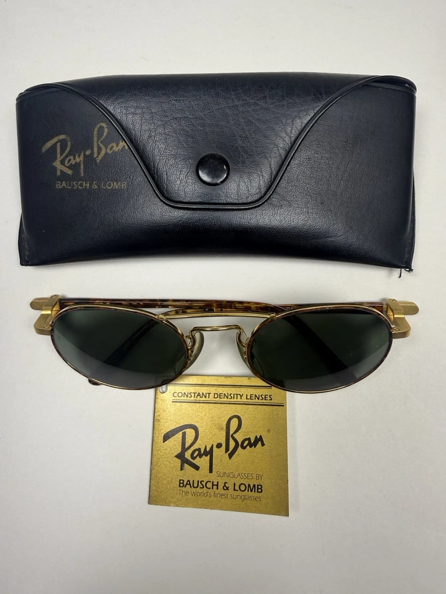 Ray-Ban Gold Oval Vintage Sunglasses for sale | eBay