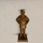 Vintage Marx 60mm Hard Plastic Brown Statuette Figure of General Spaatz