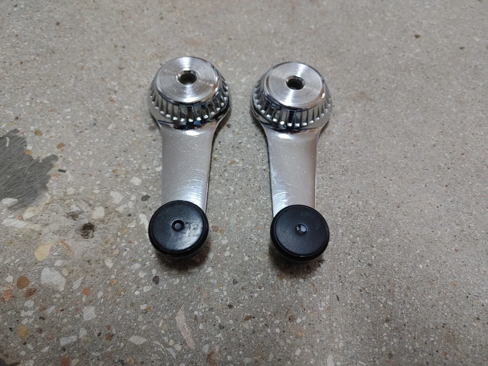 Juego de manivela de ventana interior para camioneta Dodge Sweptline 1968-1971 D100-D500 W100-W500 Foto 2 de 3