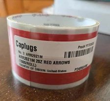 Caplugs ARR20Z1M 20Z Red Paper Inspection Arrows, 1000/Roll
