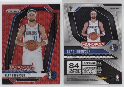 2024-25 Panini Prizm Monopoly Ruby Wave Prizm Klay Thompson #51