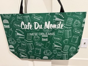 Cafe Du Monde Green Tote Bag Shopping Bag New Orleans - New