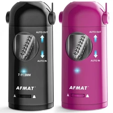 AFMAT Fully Automatic Pencil Sharpener, 2 Pack (Purple and Black)