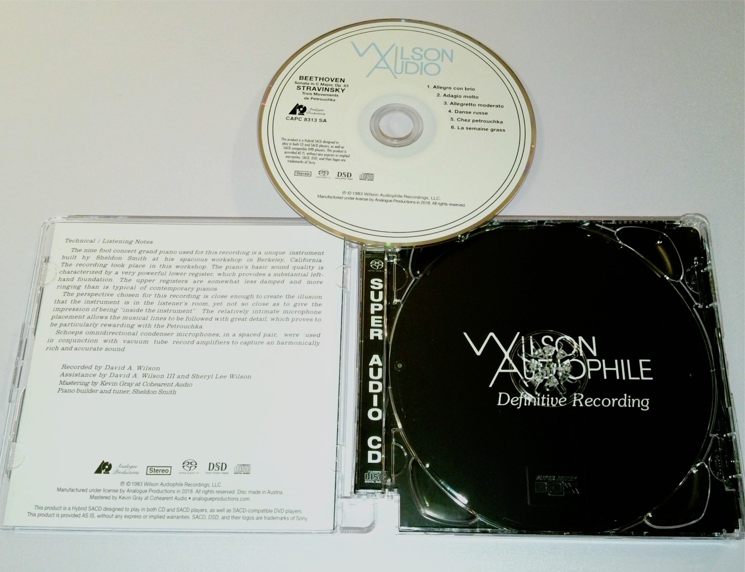 Hyperion Knight Beethoven Waldstein Sonata WILSON AUDIO 24K Gold SACD mint