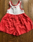 Rainbow Tag Vtg Gymboree 1996 Ladybug Picnic shortie romper  18-24 xs