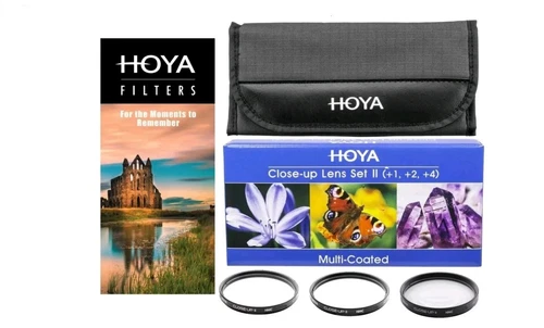 Hoya 55mm Close Up II HMC Macro Filter Set Inc Hoya +1, Hoya +2, Hoya +4 & Case