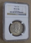 1948 50C Franklin Half Dollar NGC MS63 FBL