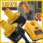 Replacement For Dewalt DW9057 7.2Volt NiMH Battery DW920 DE9057 DE9085 /Charger