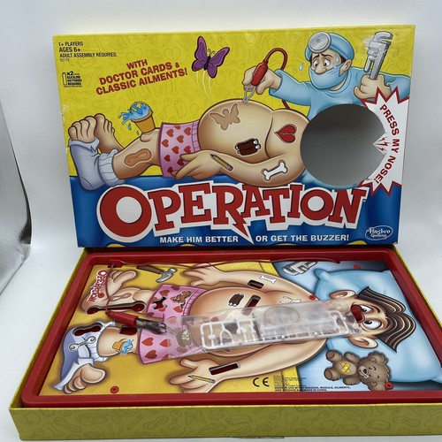 Operation Board Game Children Doctor Classic Ribs Heart Bread Butterfly House