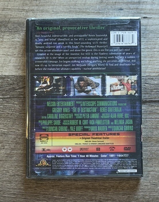 Eve of Destruction (DVD, 2003) Gregory Hines 1991 Sci-Fi