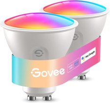 Govee Smart Bulb GU10 RGBWW, 400LM Dimmable Color Changing Light Bulbs, 64 Wifi