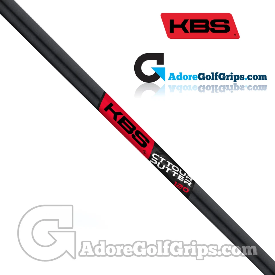 KBS CT Tour gerade stufenlose Putterwelle (124g) - 0,355" Spitze - gebürstet schwarz