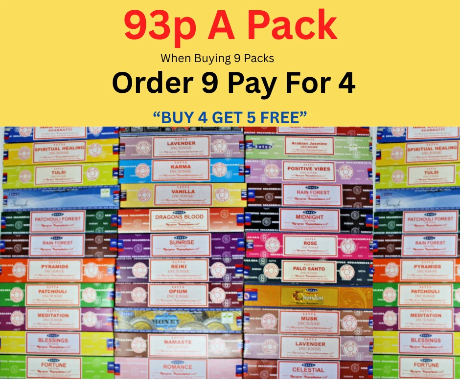 SATYA SAI BABA INCENSE Satya Incense Nag Champa Insence Sticks Joss Mix & Match Scents Sandalwoood