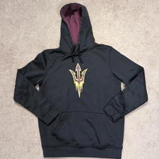 Arizona State Sundevils Hoodie Mens Size Small S Black Colosseum Athletics