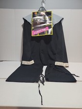 Vintage Deluxe Adult Ninja Costume, Black One Size fits Most NWT