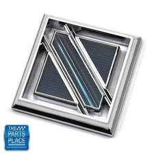 1981-1987 Buick Regal Square Blue Sail Panel Emblem GM 20220594 EACH