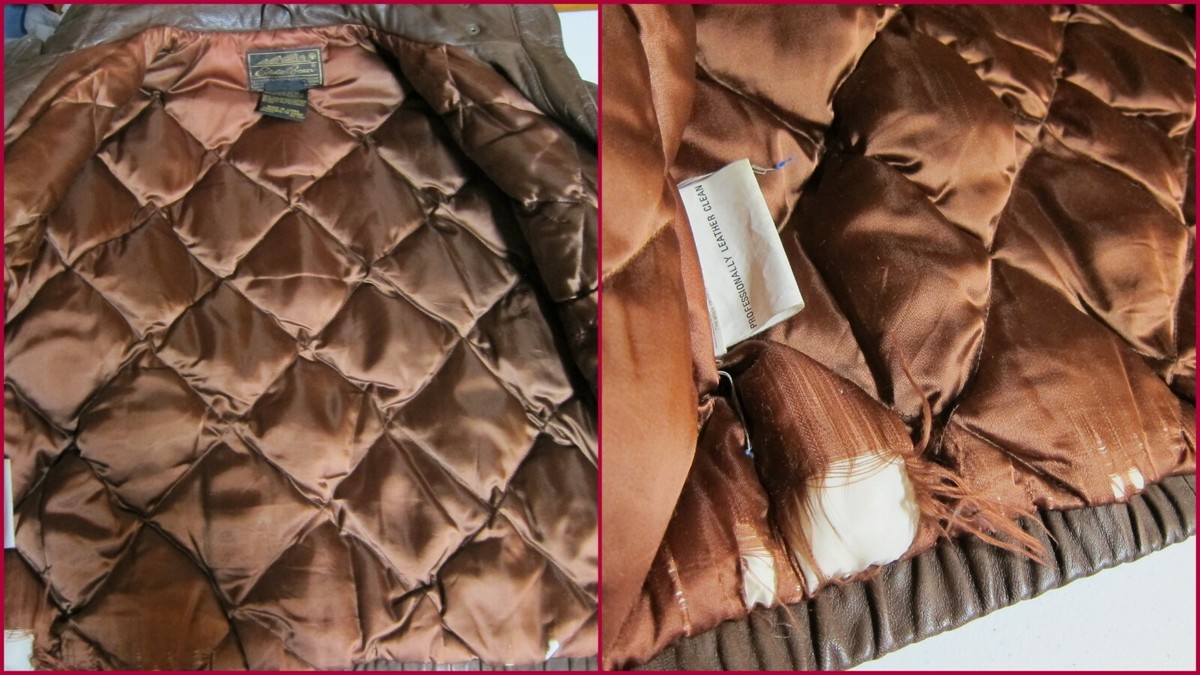 ジャケット・アウター 80s Eddie Bauer leather down jacket 80s Mサイズ Eddie Bauer leather down jacket