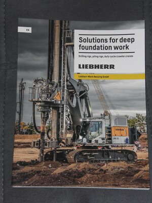 LIEBHERR Drilling rigs, duty cycle crawler cranes Prospekt 2025 englisch (LH206)