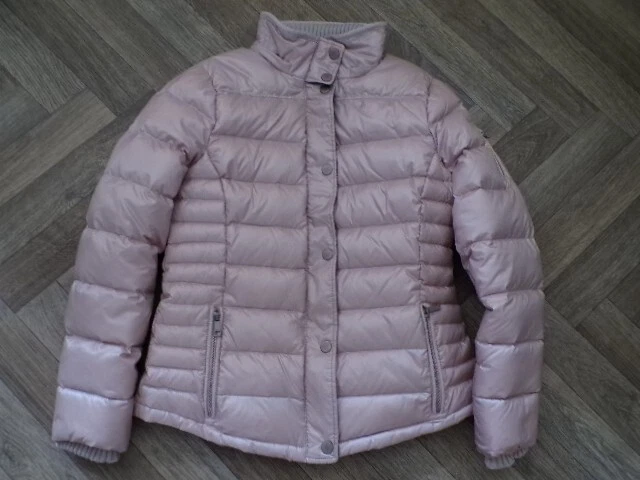 Mujer Esprit Acolchado Puffer Chaqueta en Rosa Talla UK 14 Invierno Abrigo Sin Capucha Foto 3 de 4