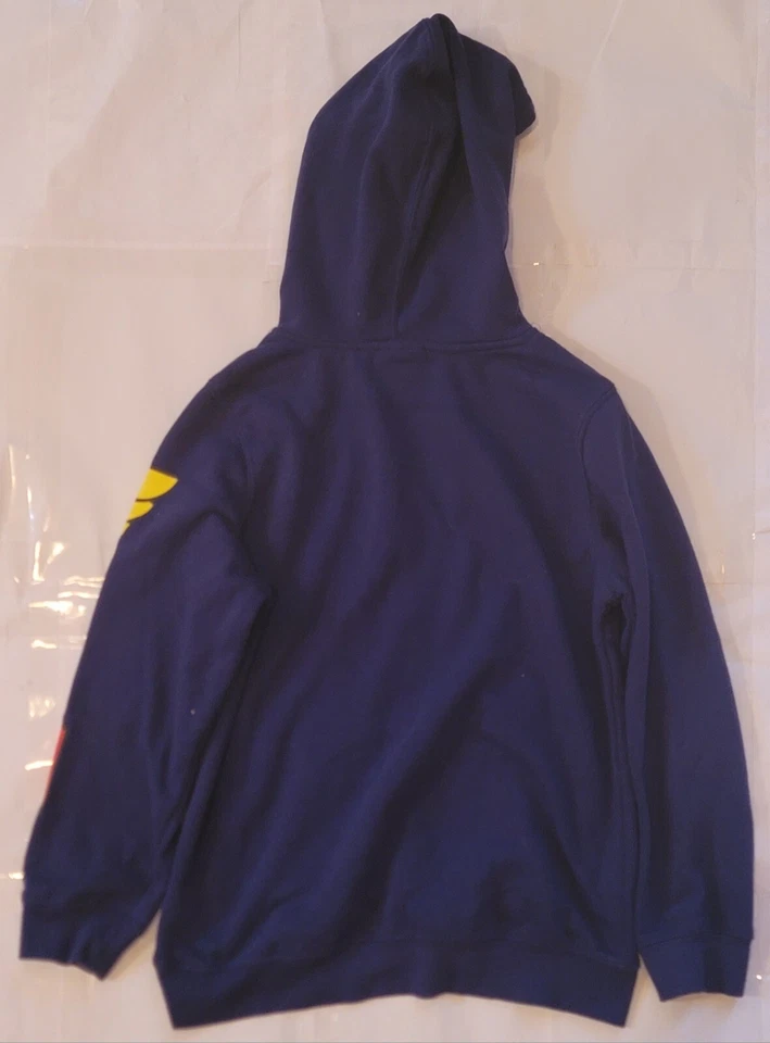 Dragon Ball Z 青少年 L 码连帽衫-蓝色大号标志-Toei 动画! — 第 3/3 张图片