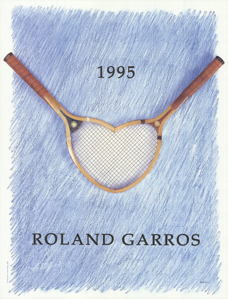 Affiche Roland Garros 2005 Par Jaume Plensa - 29,5 X 22 Pouces (environ 75 X 56 Cm), édition Ouverte