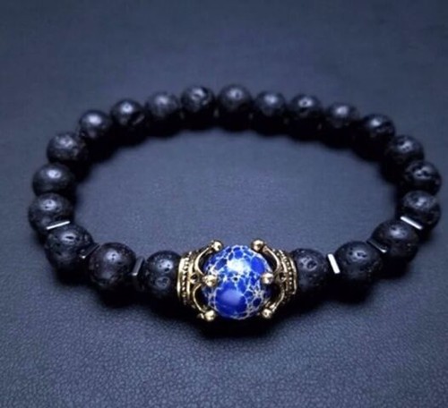 Crystal Gemstone Bead Bracelet Natural Stone Stretch Healing Jewellery Gift 8mm - Picture 6 of 10