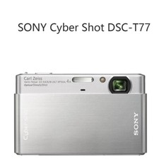 Sony Cyber-shot DSC-T77 CCD 10MP 4x Optical Zoom 3.0" Touchscreen Digital Camera