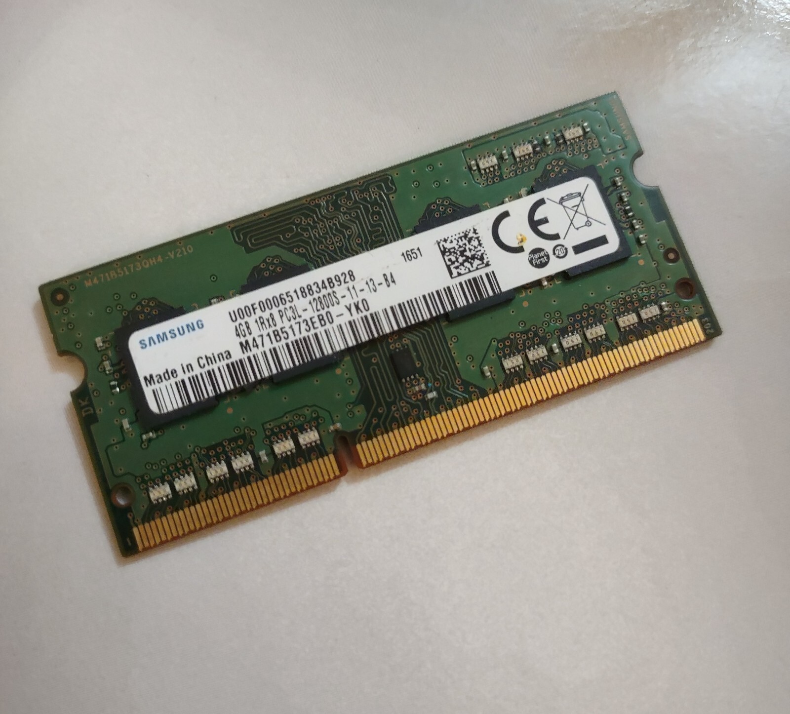 Samsung 4GB PC3-12800 (DDR3-1600) Memory (M471B5173EB0-YK0 ...