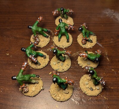 Dust 1947 Tactics Studio 2X Tabletop Painted Axis GAS BLUTKREUZ Zombie SQUADS 