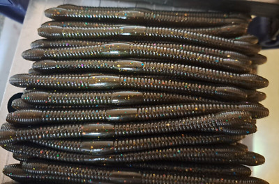 Wacky Worms-Engulf Baits 5'' Salt Inhaler Worm Mardi Gra Swamp Mud 24 for price20